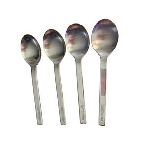 Vintage 1978 Lufthansa Airlines J.A. Henckels Stainless Steel Spoons Set of 4